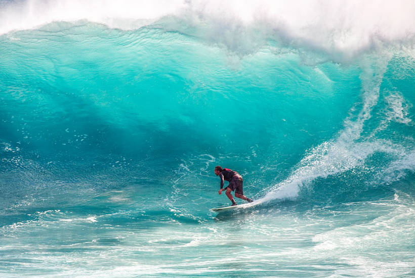 practicar surf