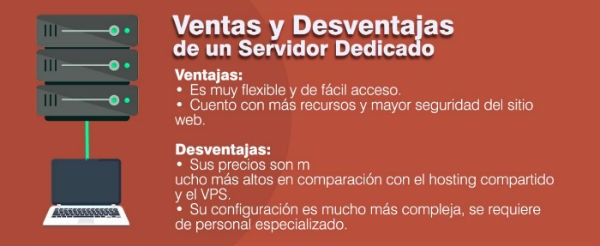 Ventajas y desventajas de un servidor dedicado