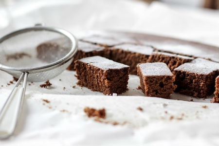 mini brownies de chocolate