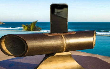 altavoces de bambu para smartphone